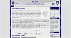 Desktop Screenshot of 300ev.lovassy.hu